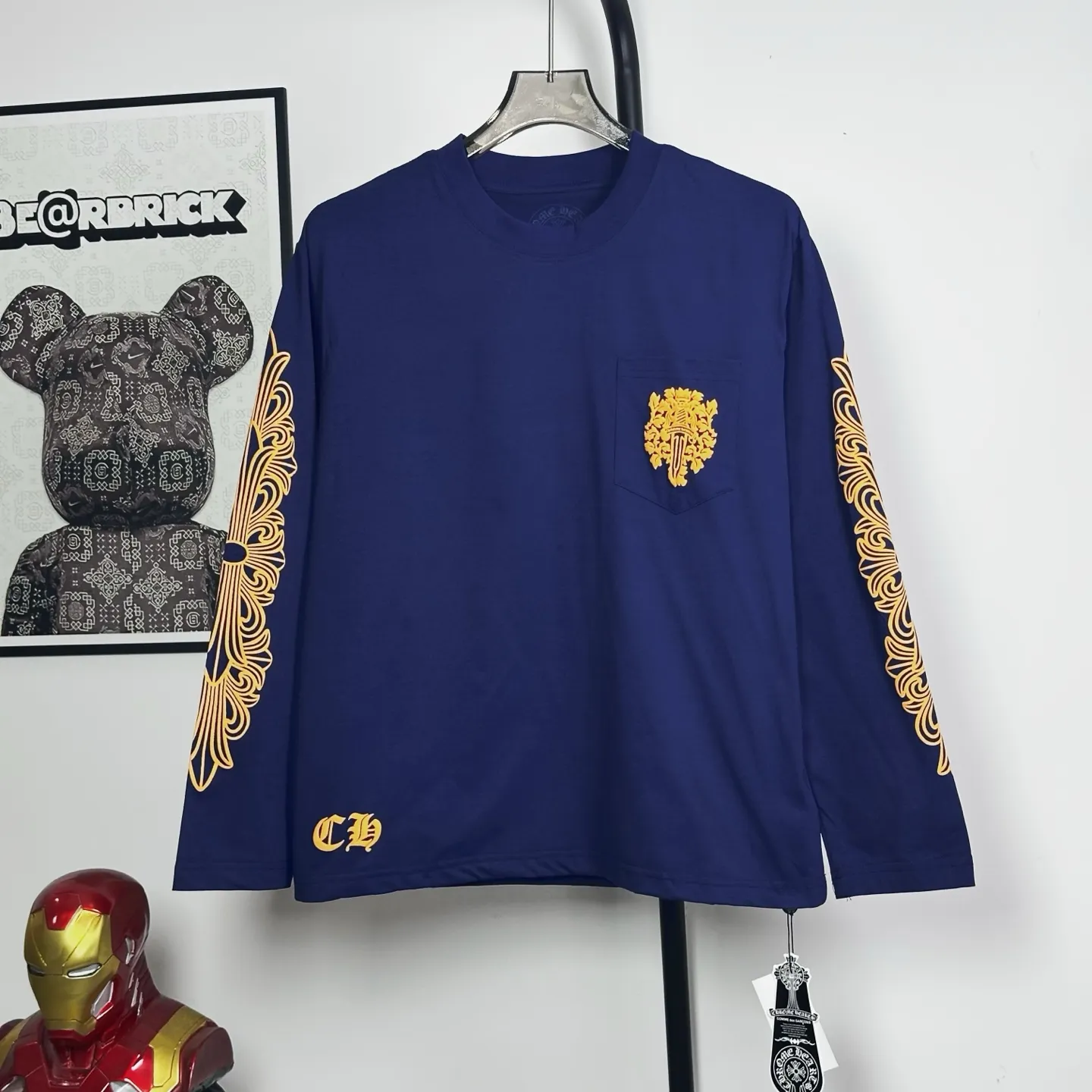 :BB 36 Chrome Hearts CH 2026 Authentic 0 Quality os 0 ：Navy Blue Light Blue Sizes: S M L XL